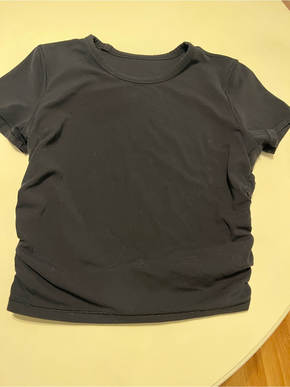lululemon athletica Black Short-Sleeve Crew Top